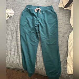 Figs Women’s Caribbean Blue Zamora High Waisted Jogger Scrub Pant XL Tall